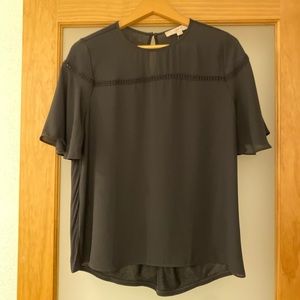 NWT Black flowy blouse • Loft